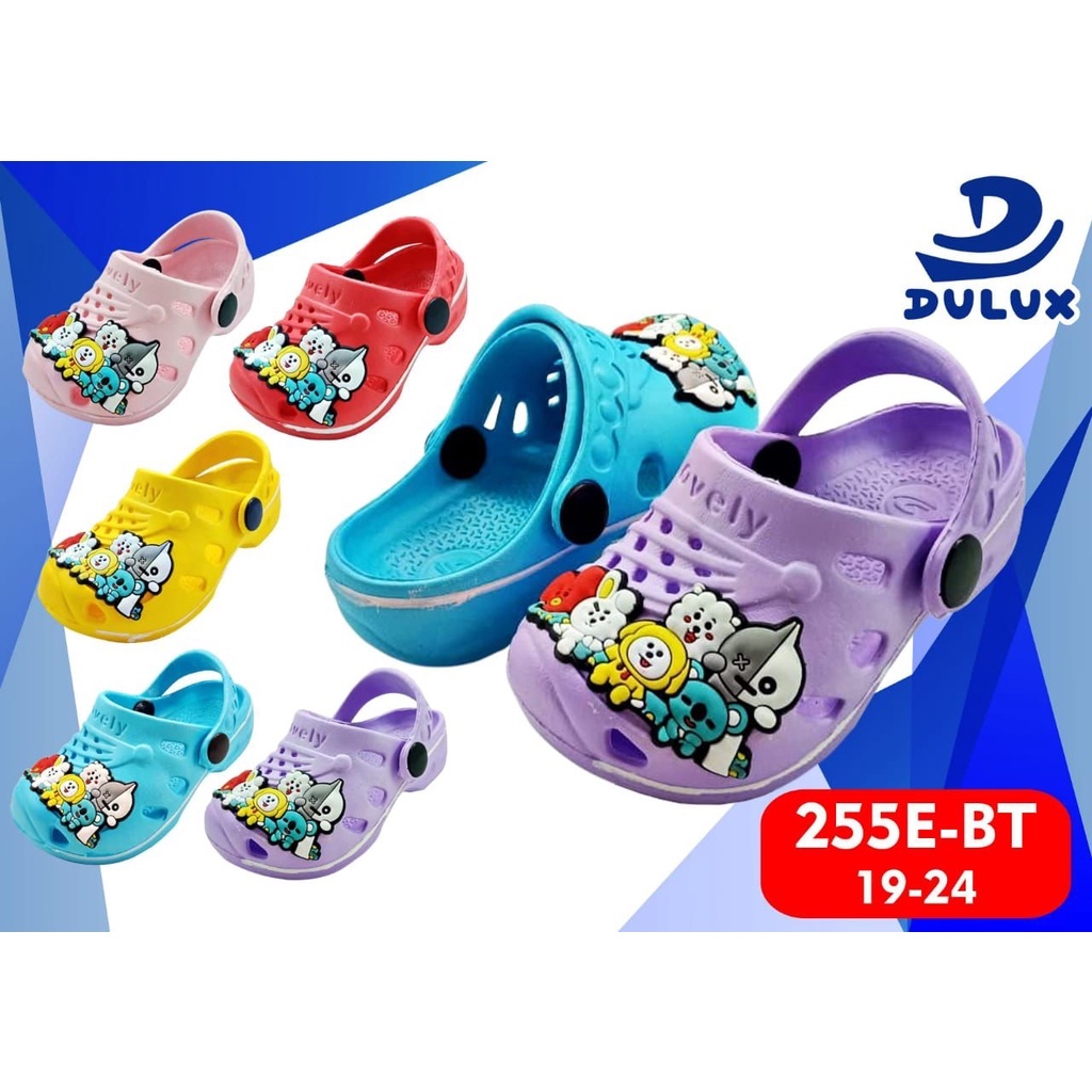 GROSIR (6 PASANG) Sandal Baim Dulux Anak 255E BT/Sandal Baim Anak Karakter BTS