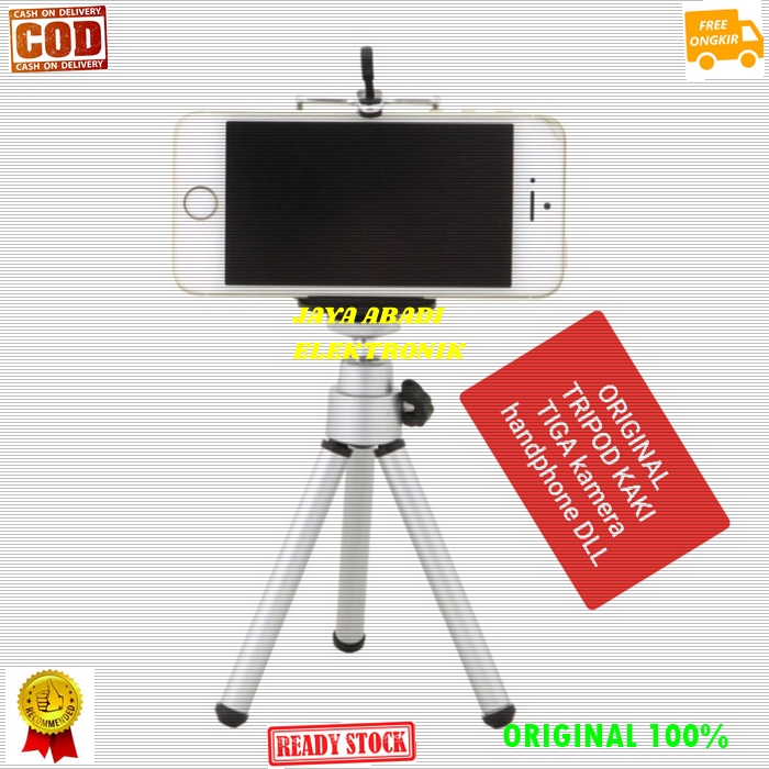 ORIGINAL TRIPOD MINI LIPAT HOLDER U KAKI TIGA MONOPOD PEGANGAN HP KAMERA CAMERA PENYANGGA DUDUKAN PO