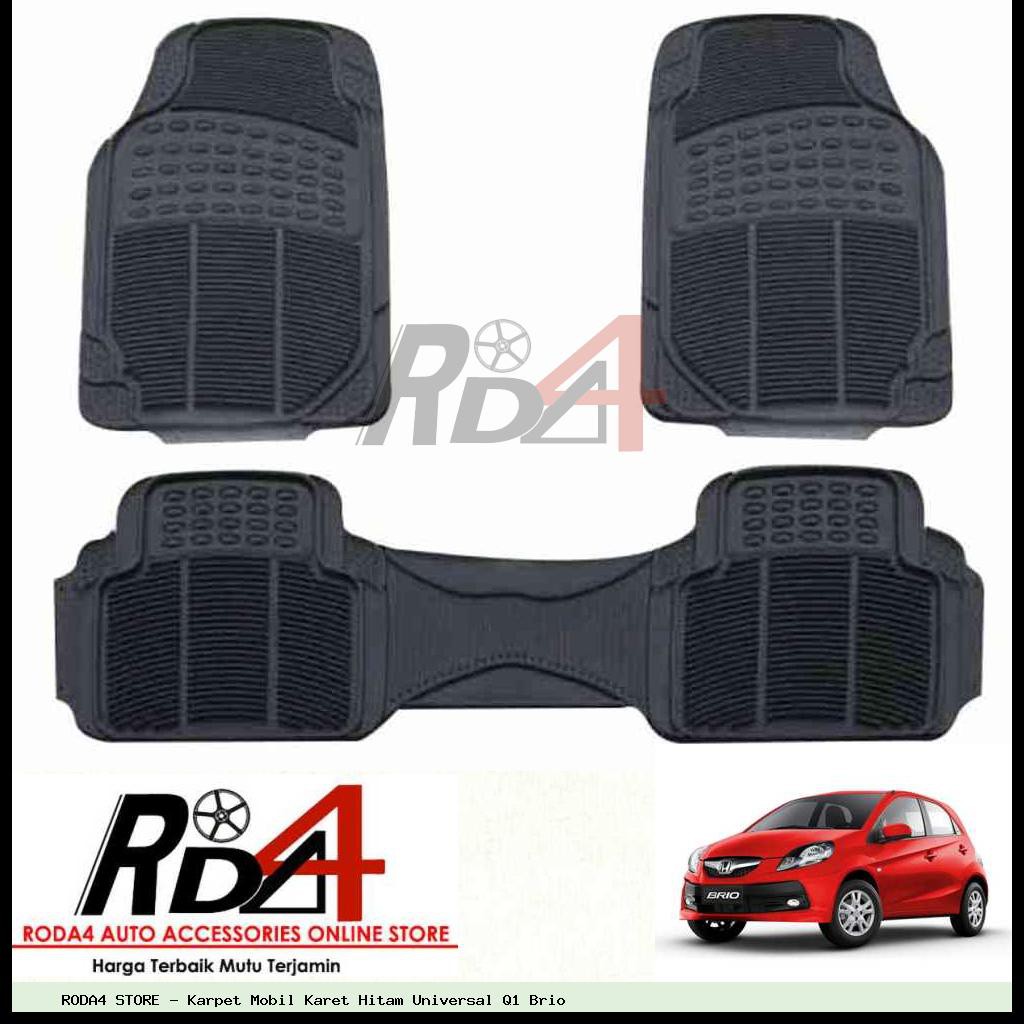 Karpet Mobil Karet Hitam Universal Q1 Brio