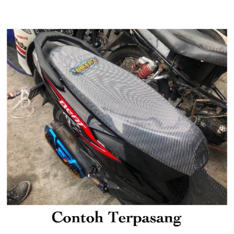 Kulit Jok Sarung Jok Carbon Karbon Bikers Thailand COCOK ALL MOTOR MATIC BEBEK SPORT