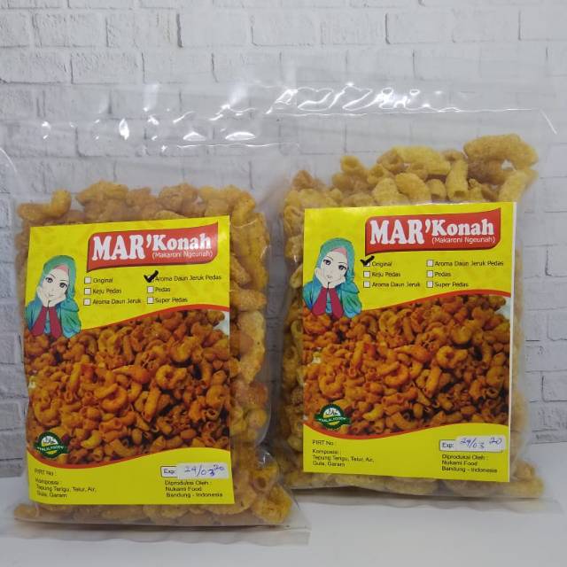 Jual Markonah Makaroni Rasa Pedas Original Daun Jeruk 100 G Shopee