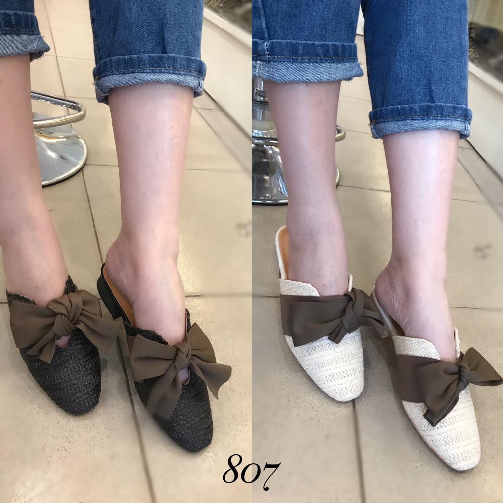 SANDAL MULES RAJUT  807 LAV SEPATU WANITA SEPATU MURAH BATAM SEPATU IMPORT