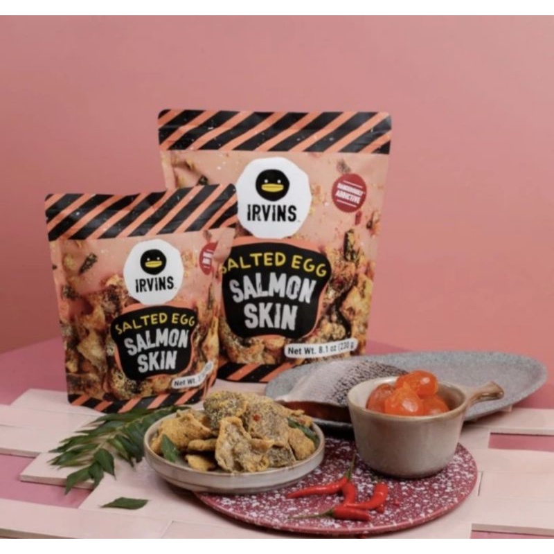 Jual Irvins Salted Egg Salmon Skin 230 Gr | Shopee Indonesia