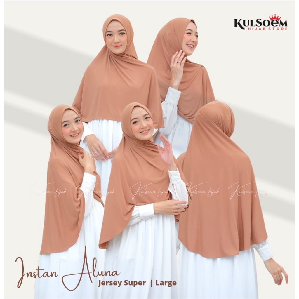 Jilbab Instan Aluna Jersey Super Ori Kulsoem Hijab