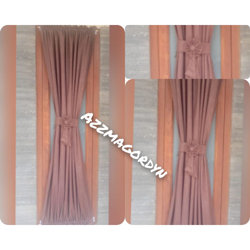 Gorden Polos Embos Batik Katun Dengan Tali Pita Pakai Dasi