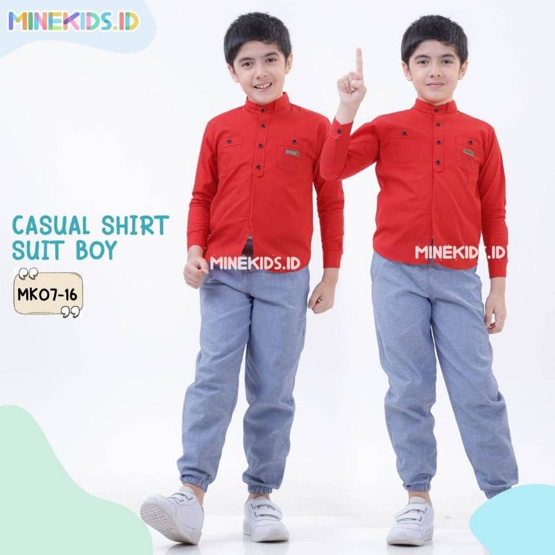 Afsheenastore Kemeja Casual Set By Minekids