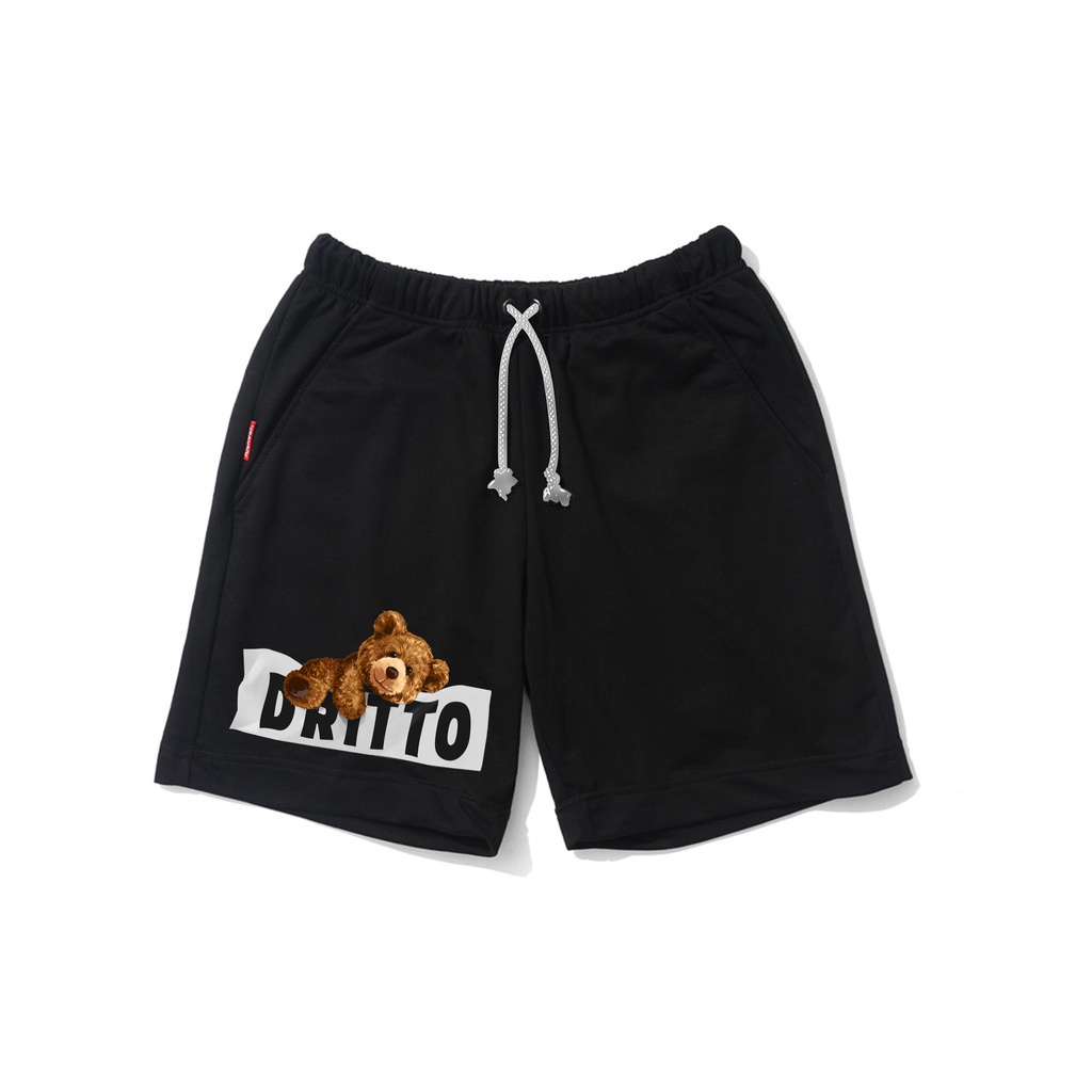 Dritto Short Pants - Celana Boxer (sleeping beard) - Hitam