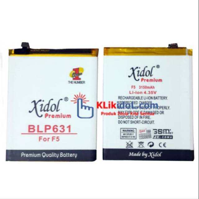 BATERAI IDOL OPPO F5 F3 F5 PLUS BLP631 BATTERY BATTRE