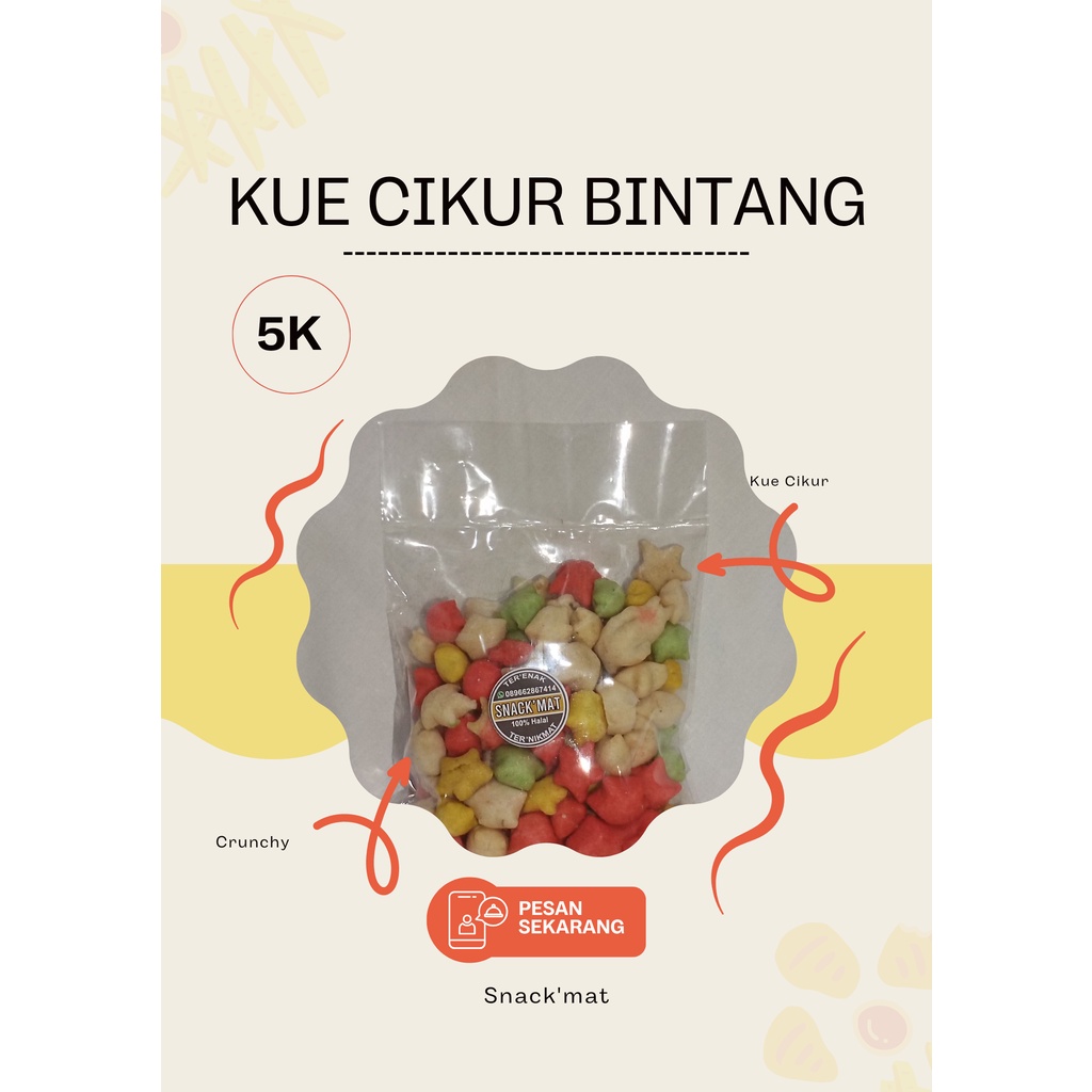 

Snack'Mat - Kue Cikur Bintang