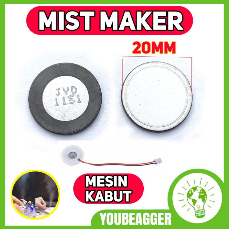 membran pembuat kabut mist maker 20mm ceramic pembuat kabut