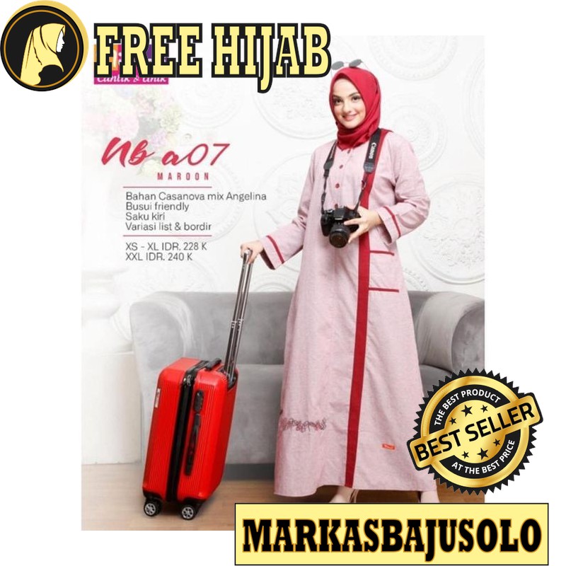 GAMIS NABILA DRESS BALOTELLI BUSUI / GAMIS SYARI MURAH BRUKAT PLISKET BROKAT JUMBO ANAK