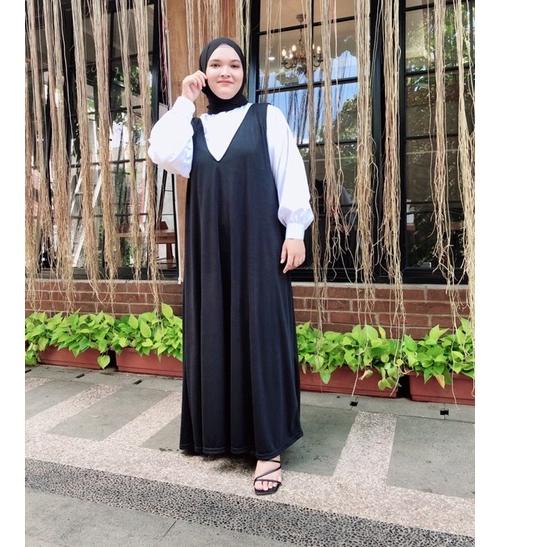 Bagus Dipakai.. NAM V DRES KOREA  JUMBO OVERALL KOREA JUMBO V DRESS JUMBO DRES BIG SIZE