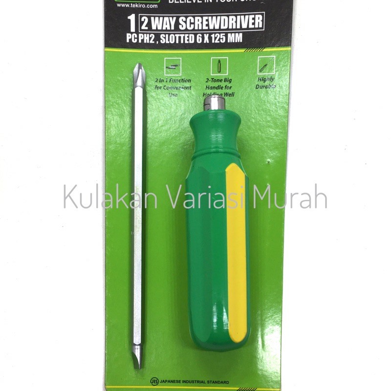 Tekiro OBENG Bolak Balik 2 BB WAY SCREWDRIVER 2 ARAH JAPAN TECHNOLOGY