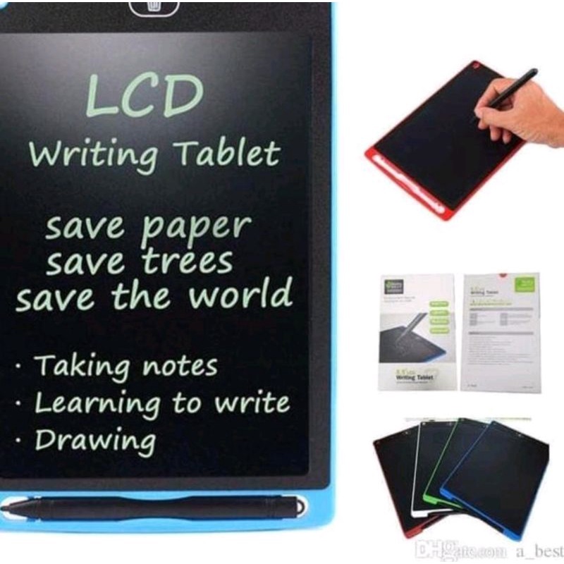 LCD WRITING TABLET 8,5 INCHI , iPad PAPAN TULIS LCD DRAWING PAD MAINAN