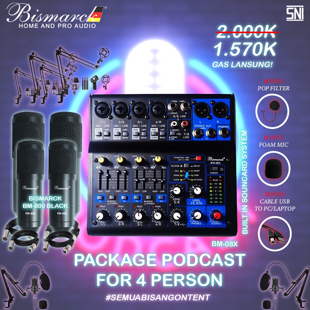 Jual Paket Podcast Orang Original Bismarck Indonesia Bm X Bm X Shopee Indonesia