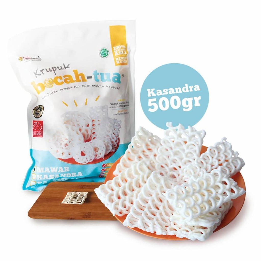 Krupuk Bocah Tua 500gr / Kerupuk Sehat Bahan Alami Gluten Free