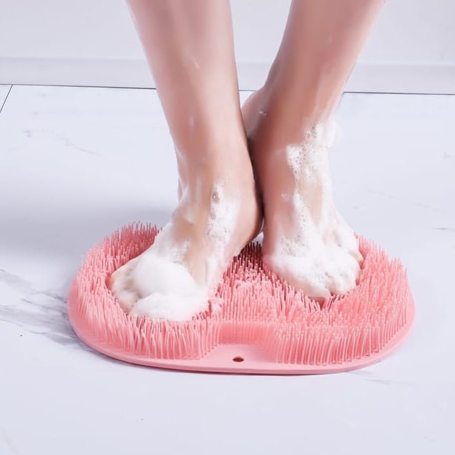 Sikat Mandi Pijat Kaki Bahan Silikon Anti slip Untuk Kamar Mandi Elastis