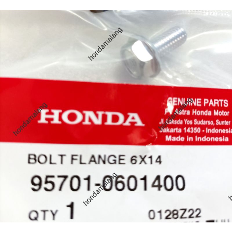 Baut Bolt Flange 6x14 Ori Honda 957010601400