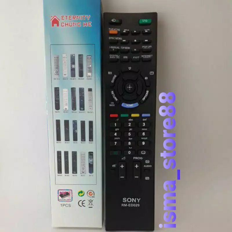 REMOT TV SONY BRAVIA LCD LED TABUNG SLIM FLAT RM-ED029