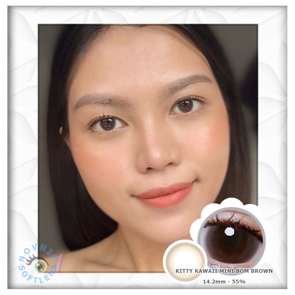 

SOFTLENS KITTY KAWAII MINI BOM BROWN
