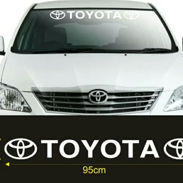 Stiker Toyota kaca mobil depan Cutting Sticker Toyota