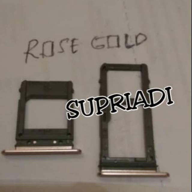 SIM TRAY SIMLOCK SLOT HOLDER SIM DUDUKAN KARTU SIM SAMSUNG A520 A5 2017 ORIGINAL ROSE GOLD