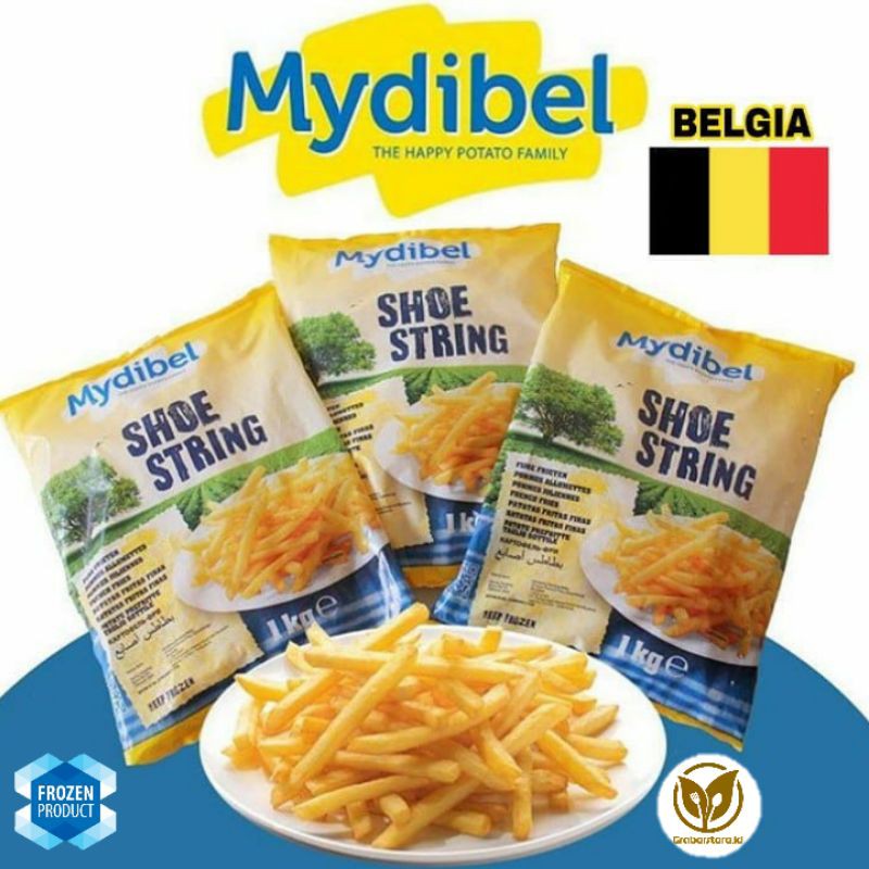 

Mydibel Shoestring 1KG kentang goreng beku my dibel shoestring french fries