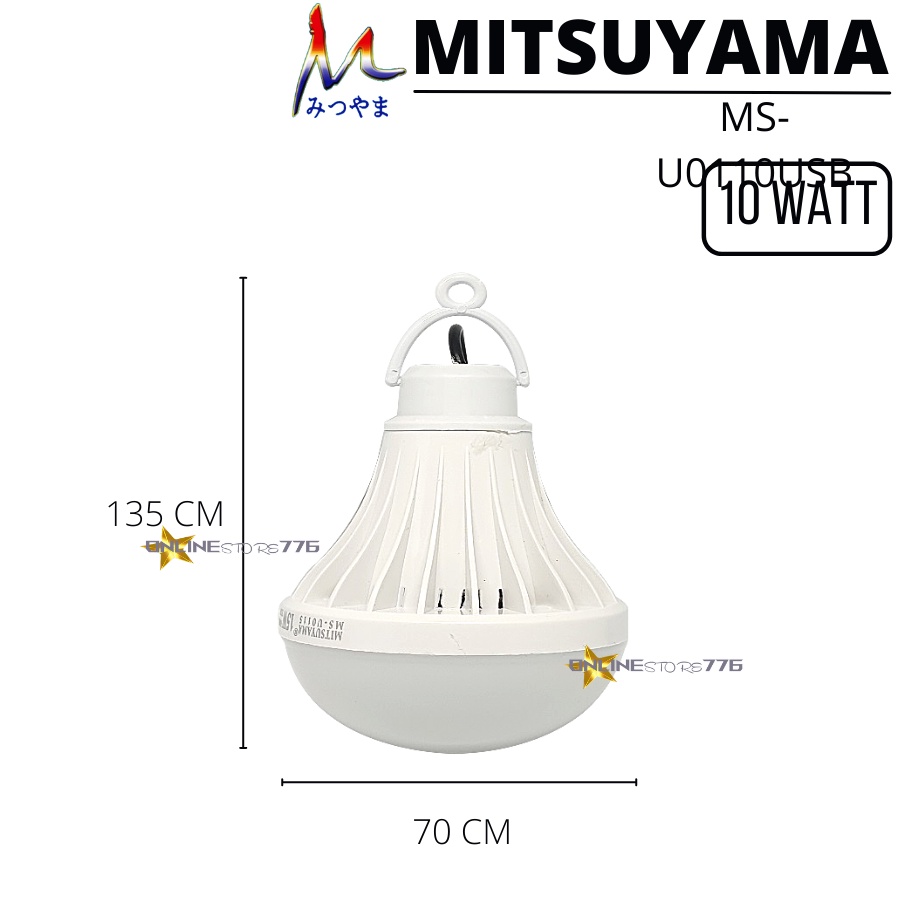 Bohlam Lampu USB Mitsuyama 10w Lampu LED USB 10 Watt Bohlam