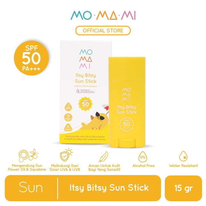 Momami Sunny Buddy Soothing Gel 100ml / Itsy Bitsy Sun Stick 15gr