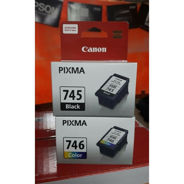 TINTA CANON 745 & 746 ORIGINAL SEPASANG