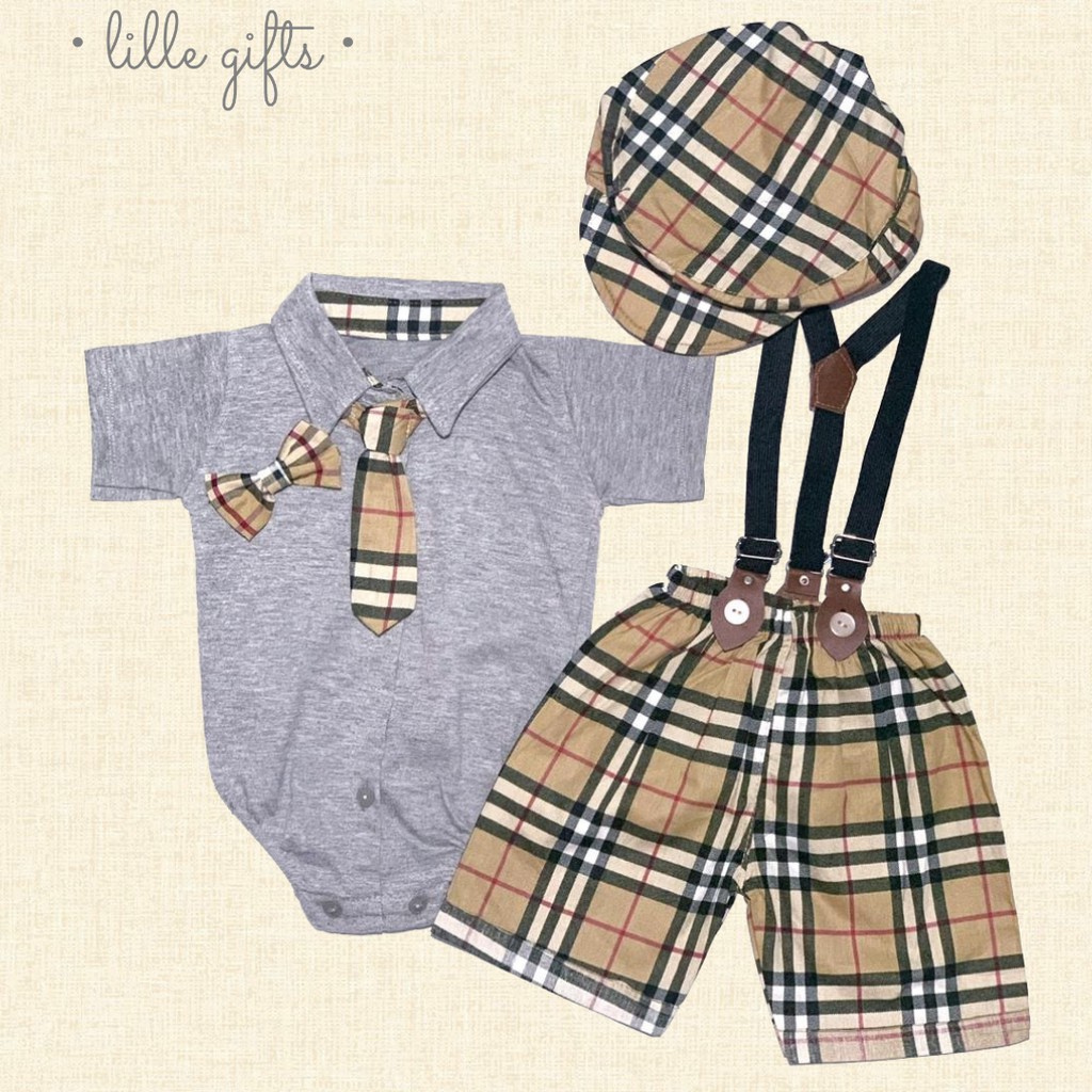 Dandy Set - Jumper Setelan Baju Bayi Laki Laki Boy - Size Baby 0 - 12 Bulan - Lillegifts