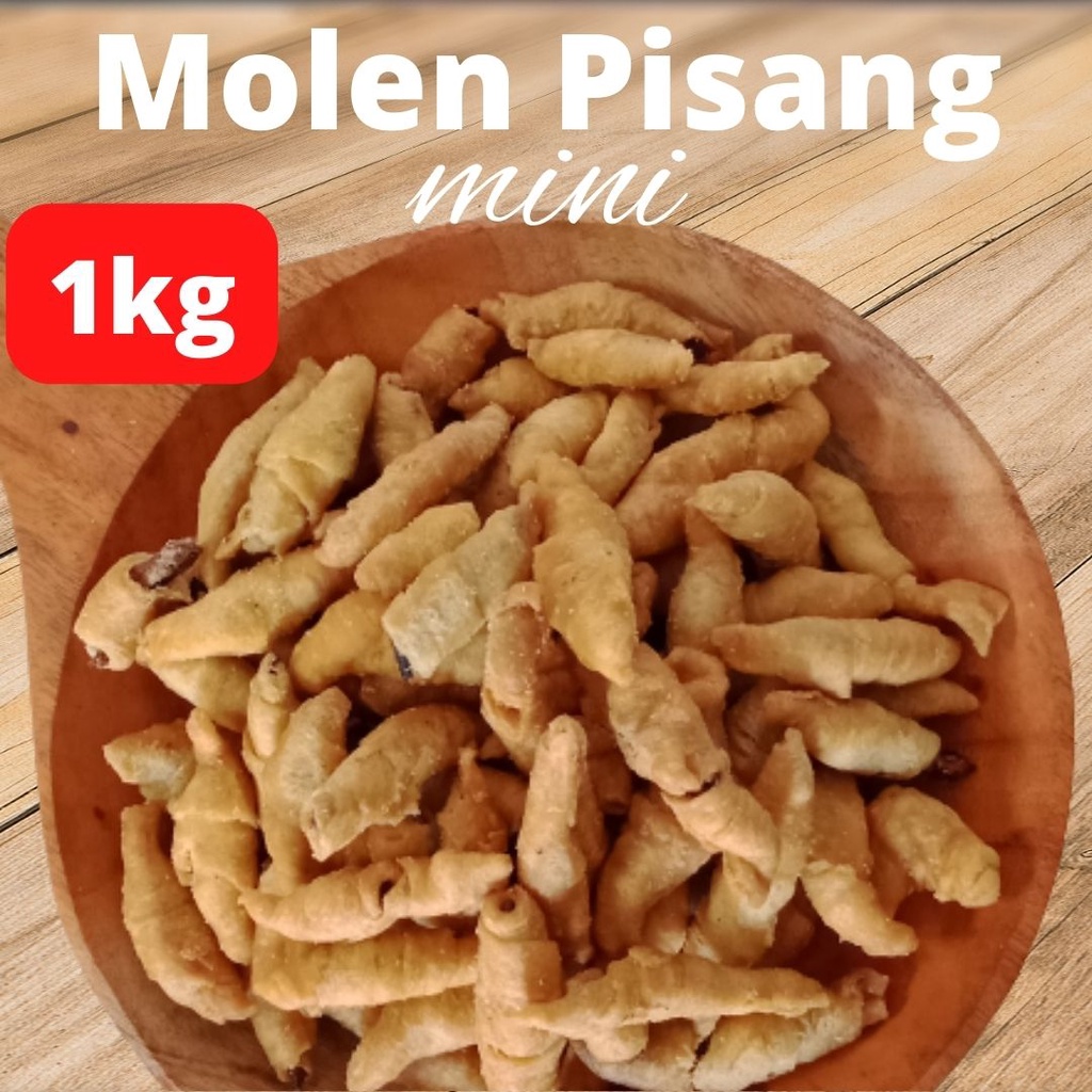 Molen Pisang Mini Frozen Coklat Bandung 1kg Snack Kiloan Cemilan Kue Kering Lebaran Makanan Ringan J