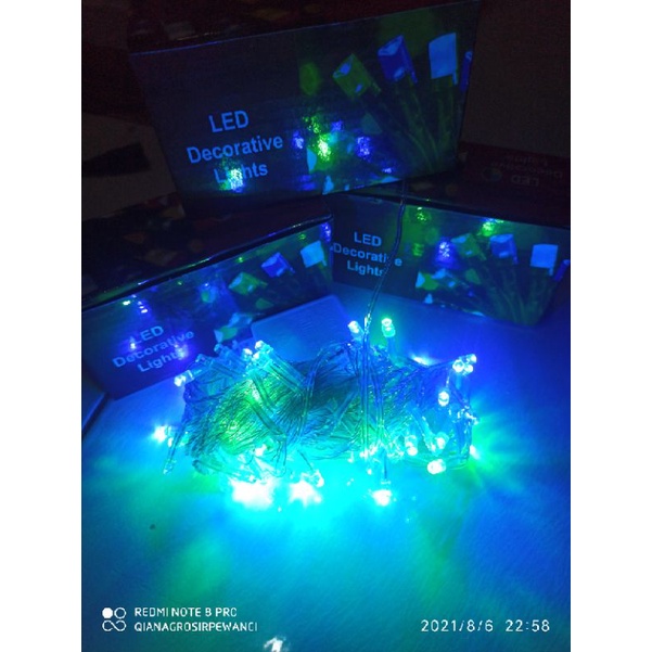 Lampu hias tumblr 100 led 10 meter rainbow