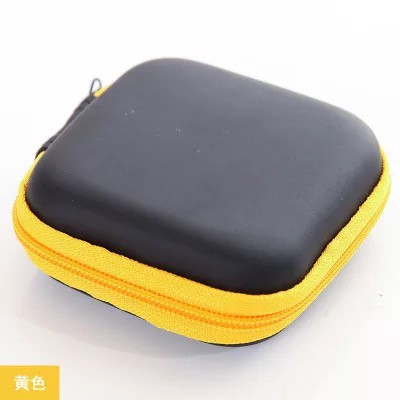 ☀ INDOLAND ☀ D014 Travel Pouch Dompet Persegi Case Organizer Tempat Headset Koin Kunci Kotak Penyimpanan Charger Mini