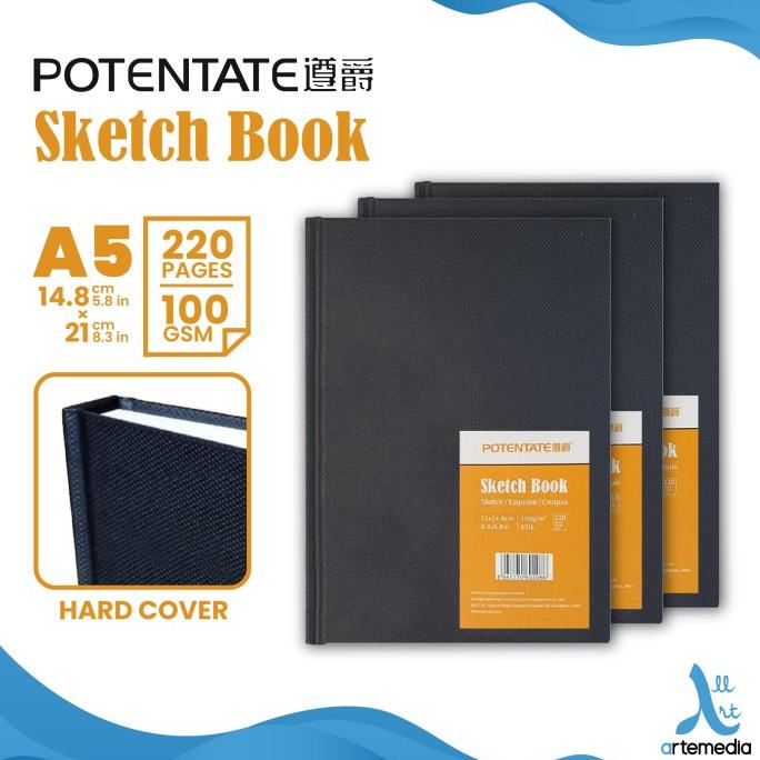 

Buku Sketsa Potentate Hard Cover A5 Stitch Bound Sketchbook