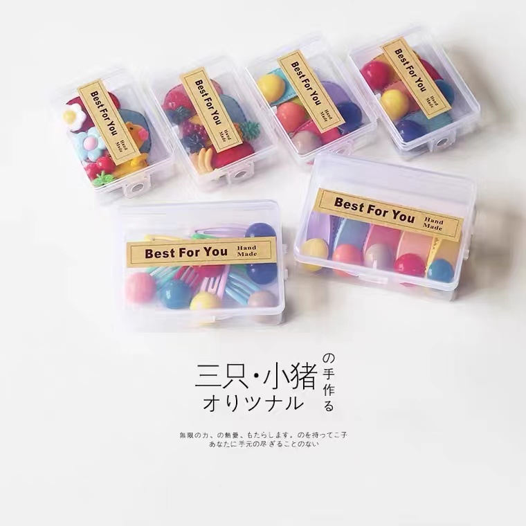 (HappyBaby )F22 4pcs/5Pcs/7pcs jepit rambut polos/Buah/Bulat/Import