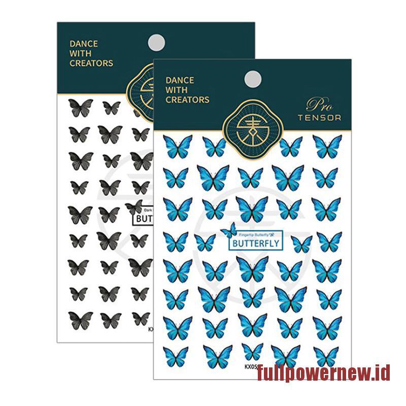 【COD】New Craft Sticker 5D Nail Art Sticker Ultra-thin Butterfly Nail Art Decoration