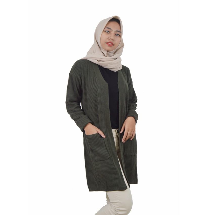 Long Cardigan BELLE OVERSIZE / Cardigan Rajut Wanita / Cardigan Panjang Jumbo / Garigan Panjang-6