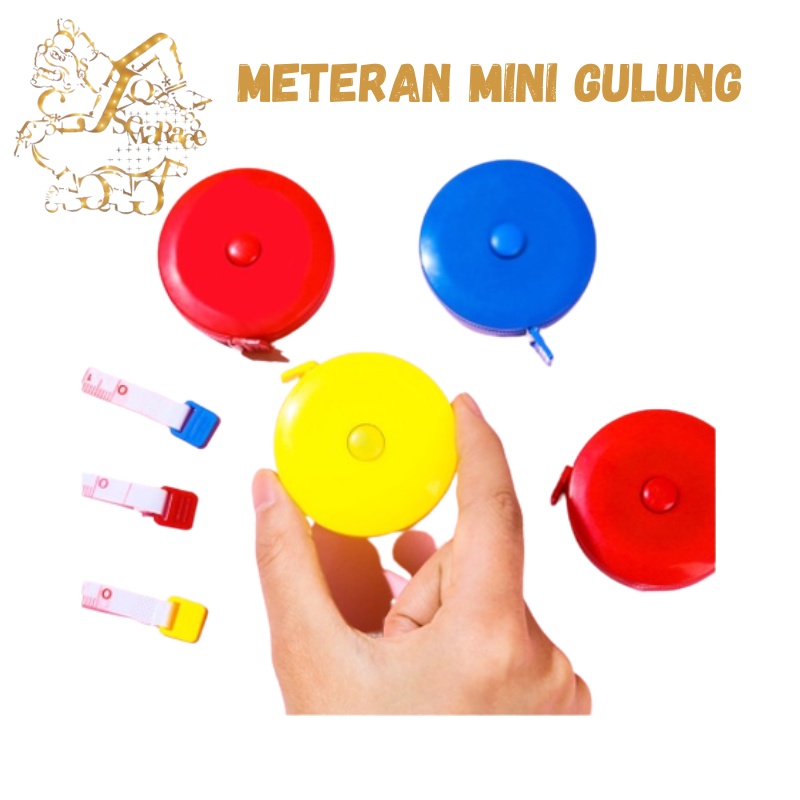 METERAN MINI GULUNG 150 CM METERAN BAJU DAN BADAN