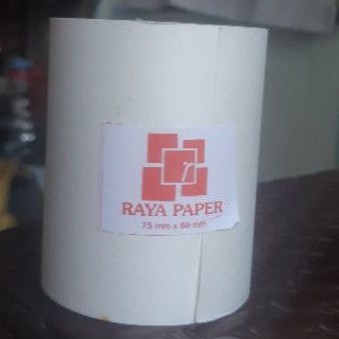 

Kertas Struk / Thermal paper 75mmx60mm Raya paper 1 Roll
