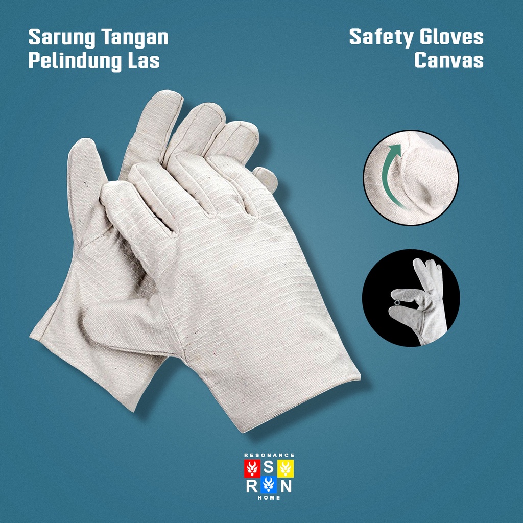 Sarung Tangan Las Putih / Safety Gloves Resonance Home