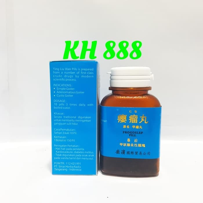Obat China Cina Progoslep Pill - Obat gondok susah tidur Sinshe Resep Leluhur Terbaik