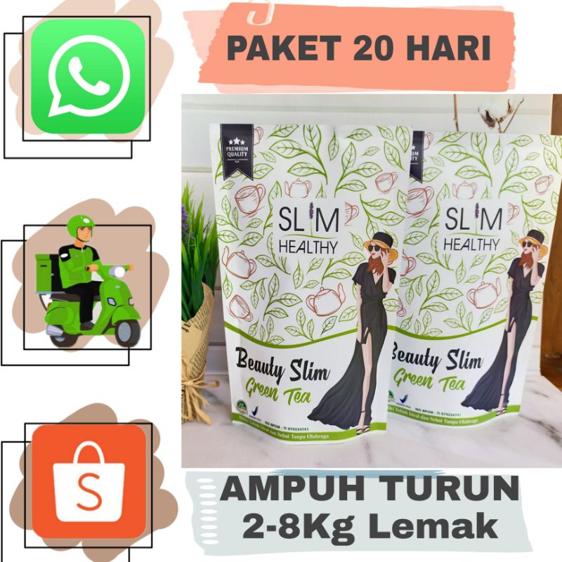 GREEN TEA | TEH PELANGSING BPOM, HALAL ampuh tanpa efek samping
