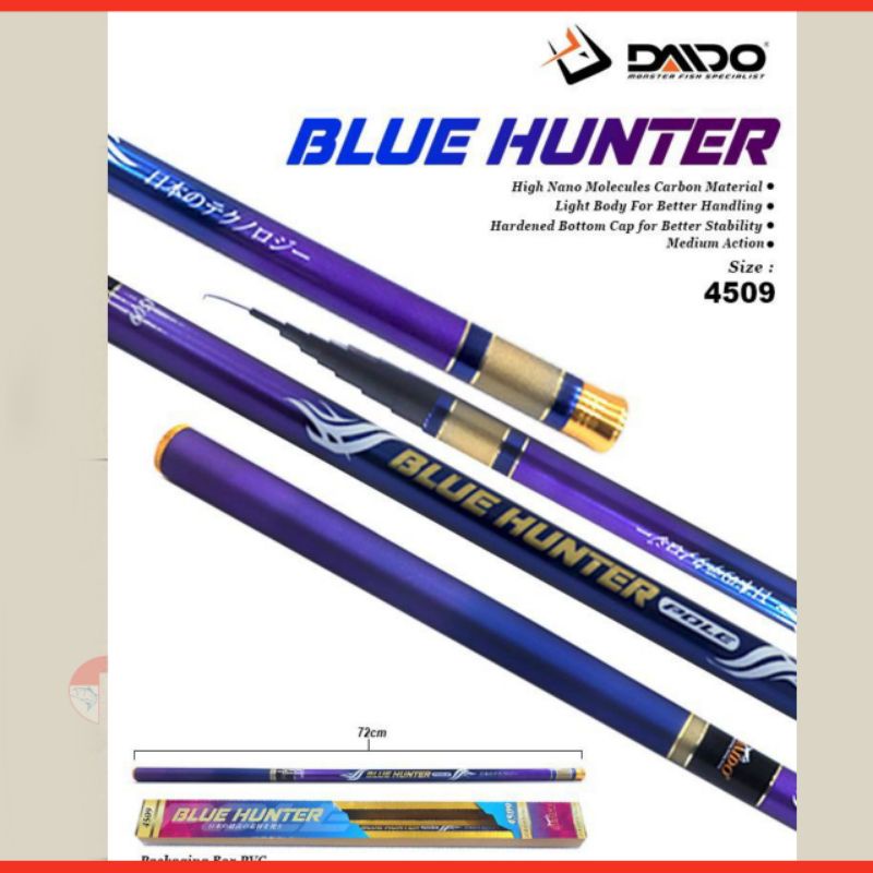 Joran Tegek Daido Red Hunter dan Blue Hunter 450