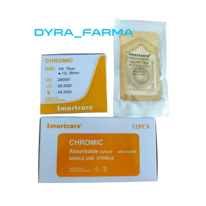 Smartcare Chromic CROMIC 4.0 Plus Nedlee / Catgut  CROMIC 4.0 + Nedlee Smartcare