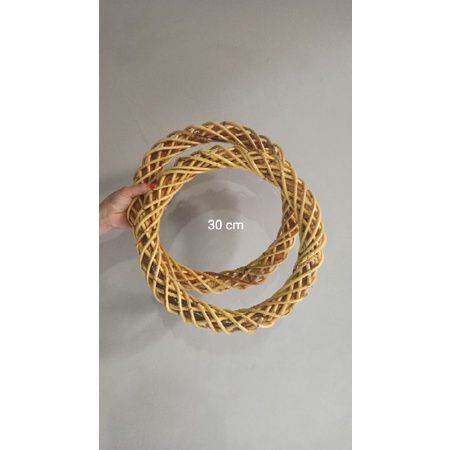 Holahop Hulahop Lilit Ring Rotan Macrame Dekorasi 30cm