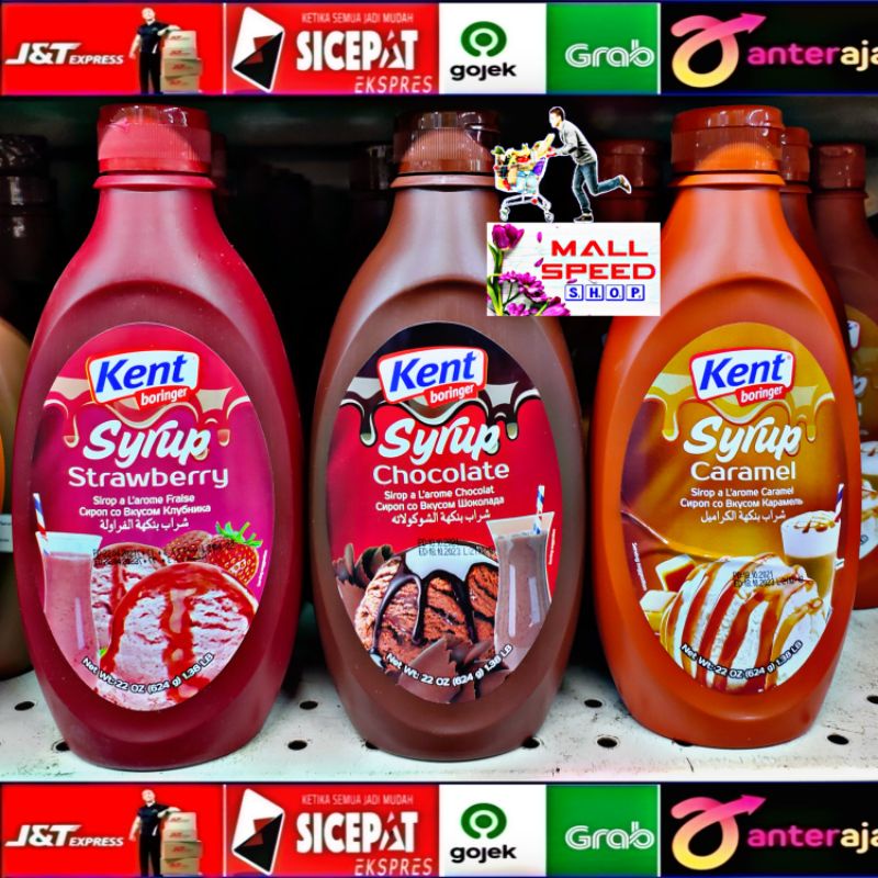 

kent boringer syrup chocolate, caramel, strawberry 624gr all varia