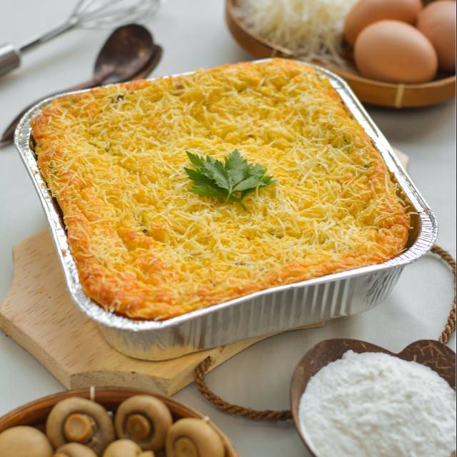 

Schotel Souffle Ayam Jamur size 20x20x5