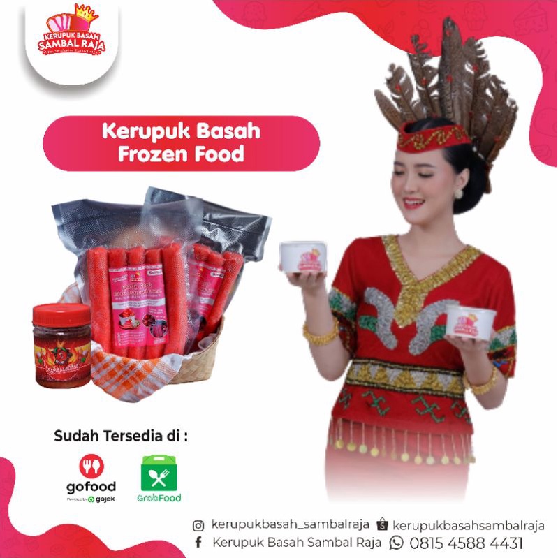 

Kerupuk Basah Sambal Raja + Sambal Satuan