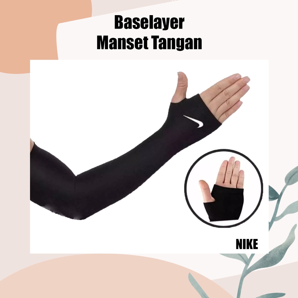 Manset Tangan Baselayer Arm Sleeve Slevee Sleve Tangan Pria Wanita Nike Olahraga Volly Sepeda Sepak Bola